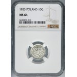 10 groszy 1923 - NGC MS64