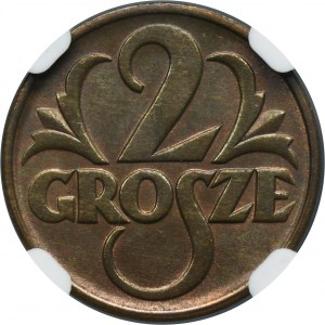 2 grosze 1938 - NGC MS65 BN