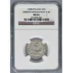 German Occupation, 50 groschen 1938 - NGC MS63
