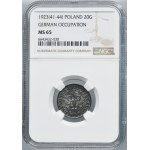 Governo generale, 20 penny 1923 - NGC MS65
