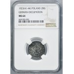 General Government, 20 Pfennige 1923 - NGC MS64
