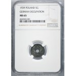 German Occupation, 5 groschen 1939 - NGC MS65
