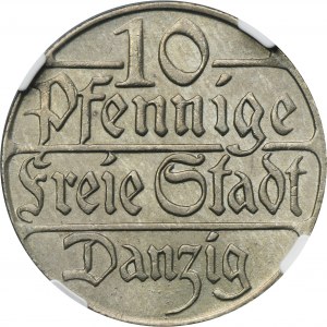 Freie Stadt Danzig, 10 Fenig 1923 - NGC MS64