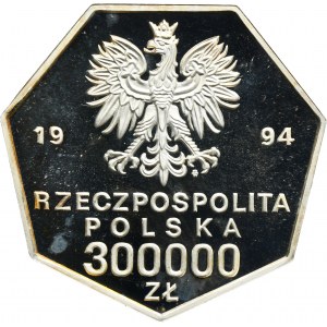 300.000 PLN 1994 70. Jahrestag der Wiederbelebung der Bank von Polen