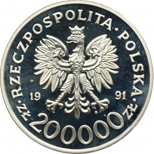 200.000 złotych 1991 XVI Zimowe Igrzyska Olimpijskie Albertville 1992