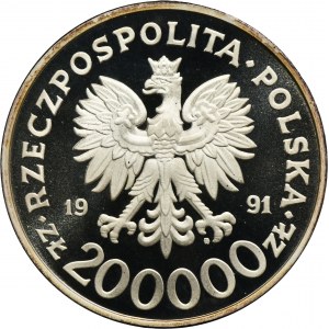 200.000 złotych 1991 200. rocznica Konstytucji 3 Maja