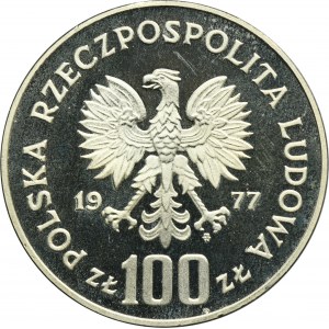 PLN 100 1977 Umweltschutz Bison