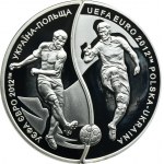 Satz, 10 Gold und 10 Griwna 2012 UEFA (2 Stk.).