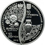 Satz, 10 Gold und 10 Griwna 2012 UEFA (2 Stk.).