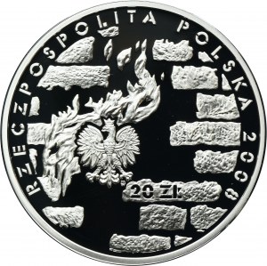 20 PLN 2008 65th Anniversary of the Warsaw Ghetto Uprising