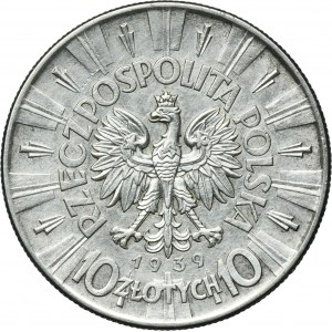 Piłsudski, 10 złotych 1939