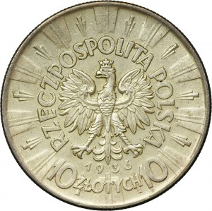 Piłsudski, 10 złotych 1936