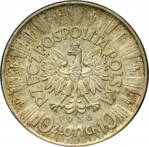 Pilsudski, 10 zloty 1936