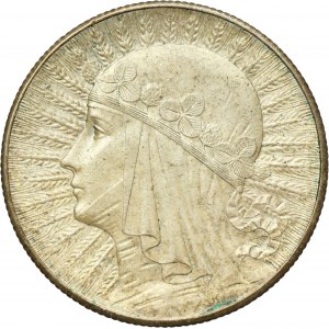 Głowa Kobiety, 5 złotych Londyn 1932