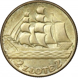 Segelschiff, 2 Gold 1936