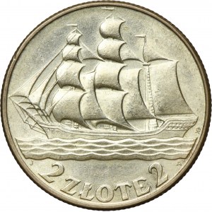 Żaglowiec, 2 złote 1936