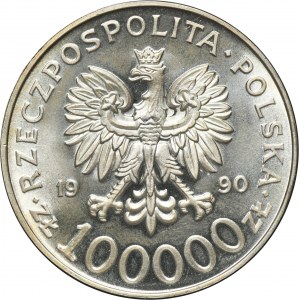 100 000 PLN 1990 Solidarita - TYP A