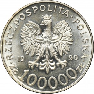 100.000 PLN 1990 Solidarität - TYP A