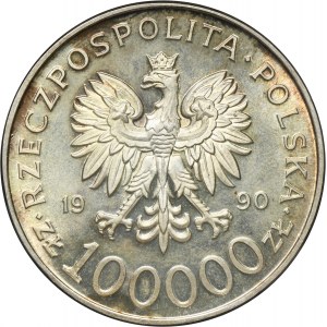 100.000 złotych 1990 Solidarność - TYP A