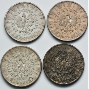 Set, Pilsudski, 10 oro 1935-1936 (4 pezzi).