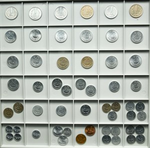 Set, People's Republic of Poland, Pennies and Zlotys (56 pieces).