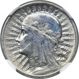 Głowa Kobiety, 2 złote 1933 - NGC UNC DETAILS
