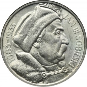 Sobieski, 10 złotych 1933 - NGC MS62