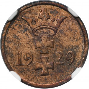 Free City of Danzig, 1 pfennig 1929 - NGC UNC DETAILS