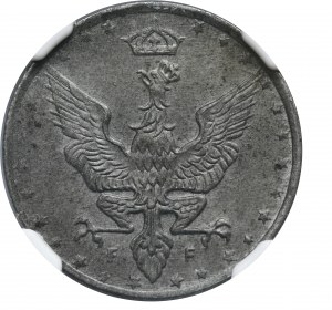 Polish Kingdom, 20 pfennig 1917 - NGC MS63