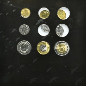 Set, monete polacche in circolazione 2010 (9 pezzi)