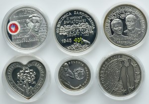 Set, 5-10 gold 2003-2012 (6 pieces).