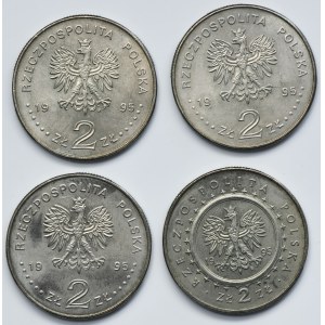 Zestaw, 2 złote 1995 (4 szt.)