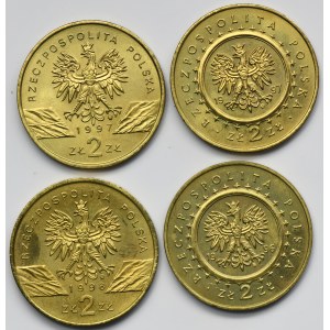 Zestaw, 2 złote 1996-1998 (4 szt.)
