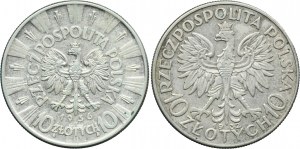 Zestaw, II RP, 10 złotych 1932-1936 (2 szt.)
