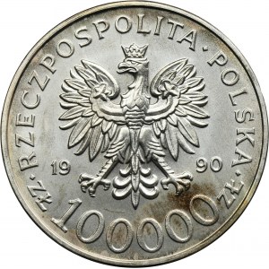 100.000 złotych 1990 Solidarność - TYP A