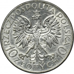 Testa di donna, 10 zloty Varsavia 1932