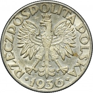 Żaglowiec, 5 złotych 1936