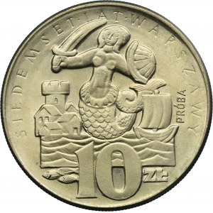 PRÓBA, 10 złotych 1965 Siedemset lat Warszawy
