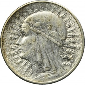 Głowa Kobiety, 10 złotych Londyn 1932