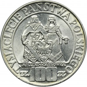 100 zloty 1966 Mieszko e Dąbrówka