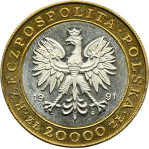 20,000 gold 1991 225 years of the Warsaw Mint