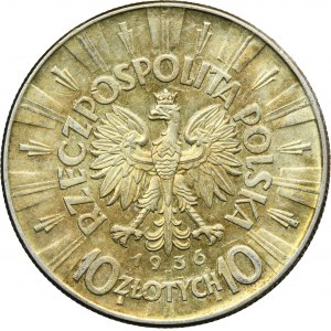 Pilsudski, 10 gold 1936 - very nice