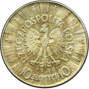 Piłsudski, 10 zloty 1936 - molto bella
