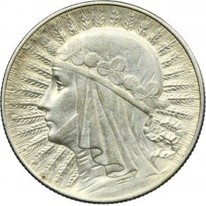 Tête de femme, 5 zlotys Varsovie 1933