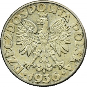 Żaglowiec, 2 złote 1936