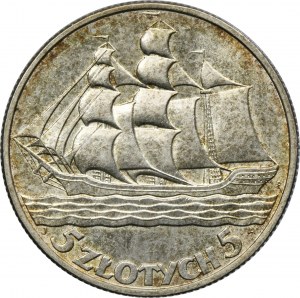 Sailing ship, 5 gold 1936