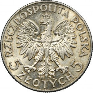 Testa di donna, 5 zloty Varsavia 1933