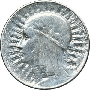 Kopf einer Frau, 5 Zloty Warschau 1932 - RARE
