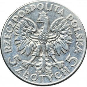 Tête de femme, 5 zlotys Varsovie 1932 - RARE