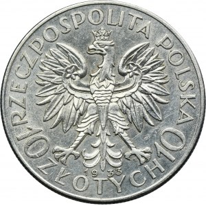 Testa di donna, 10 zloty Varsavia 1933